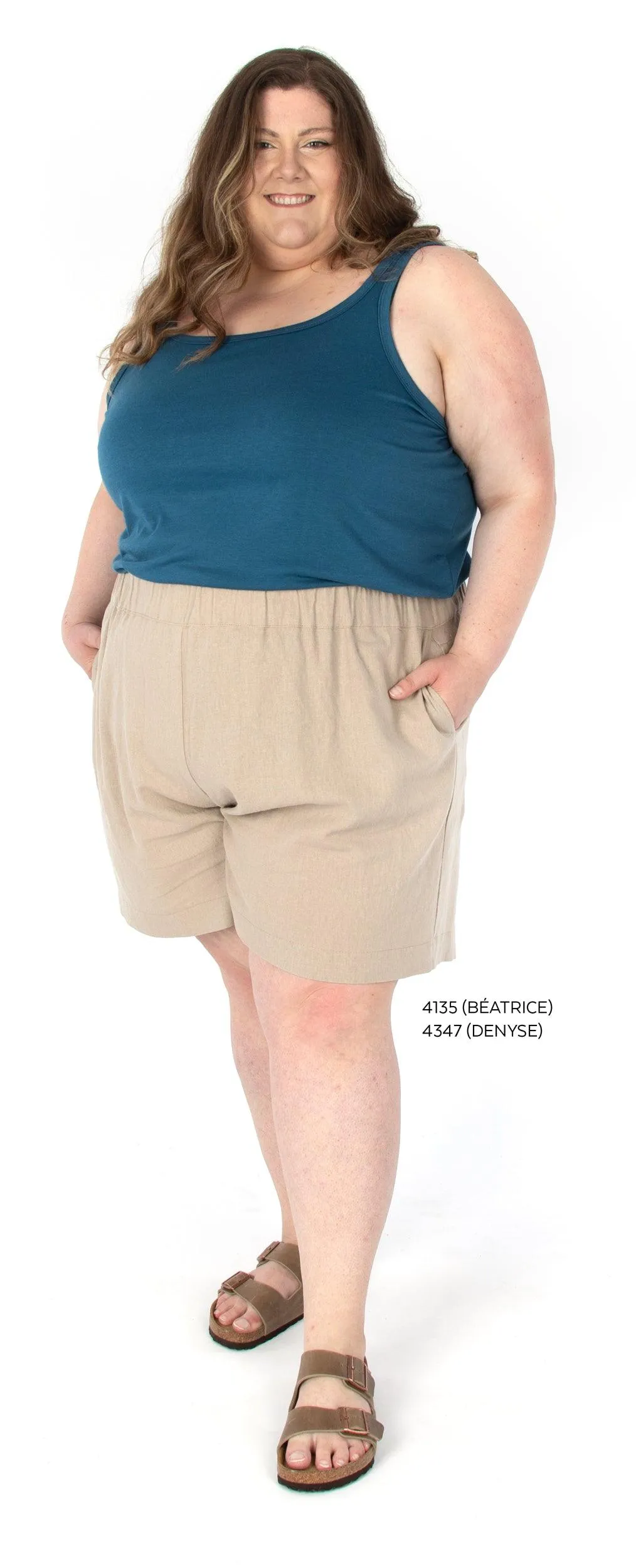 4347 // DENYSE Pull-on woven pants and shorts