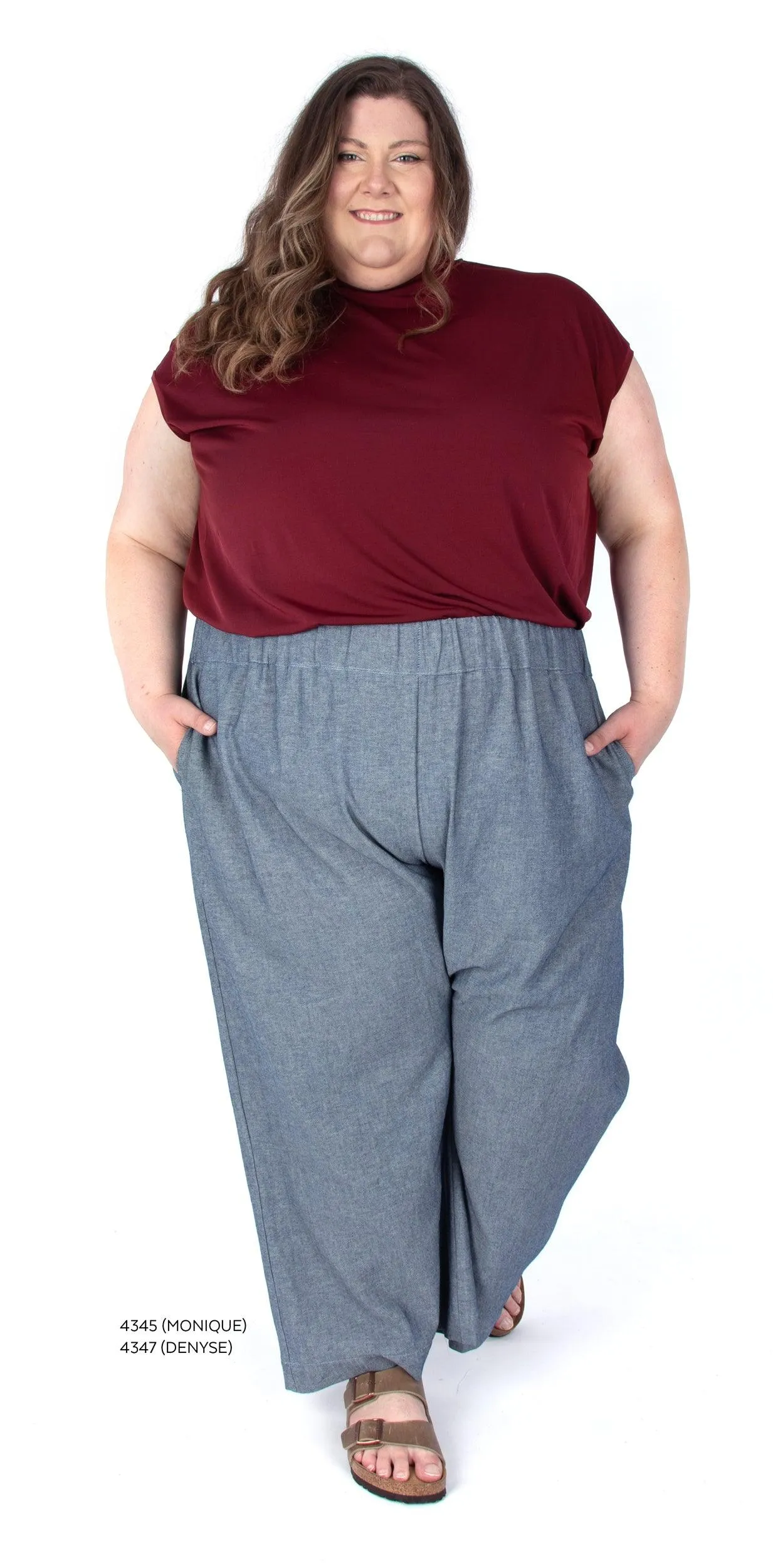 4347 // DENYSE Pull-on woven pants and shorts