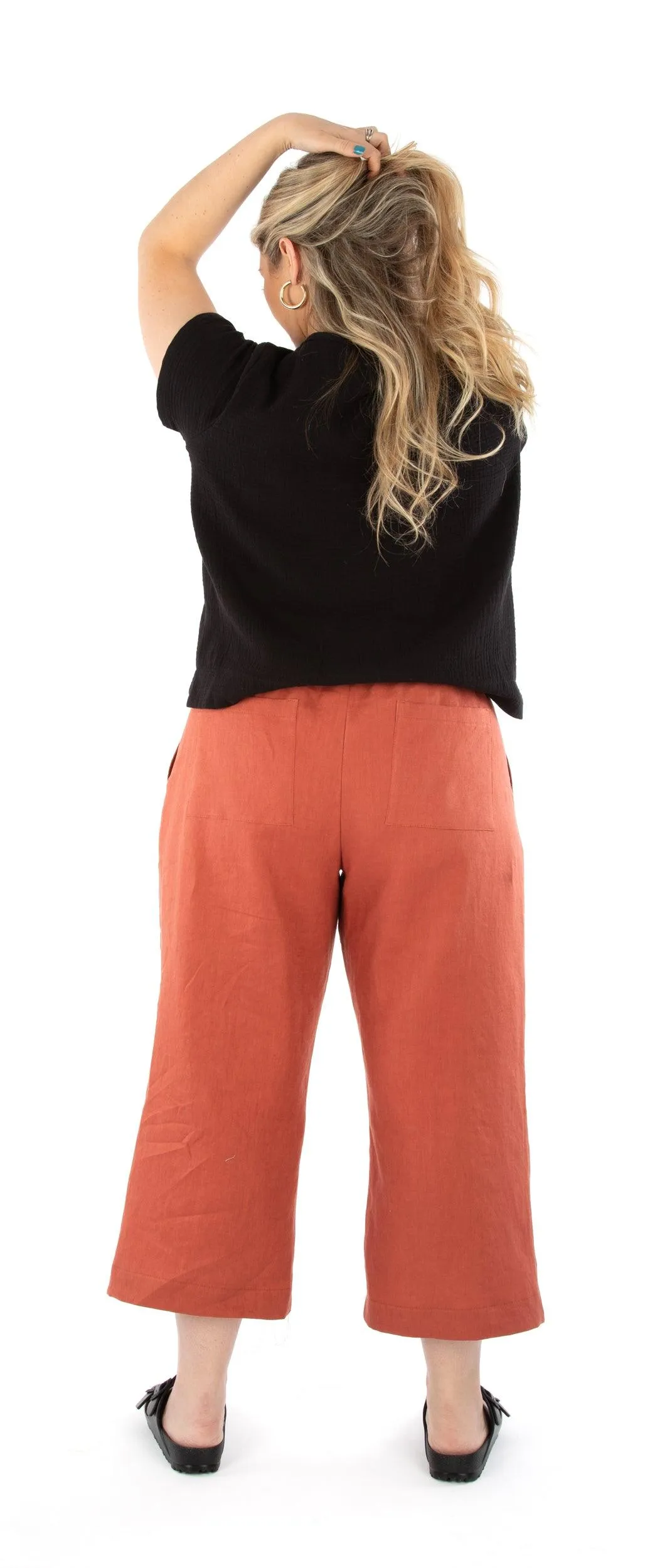 4347 // DENYSE Pull-on woven pants and shorts