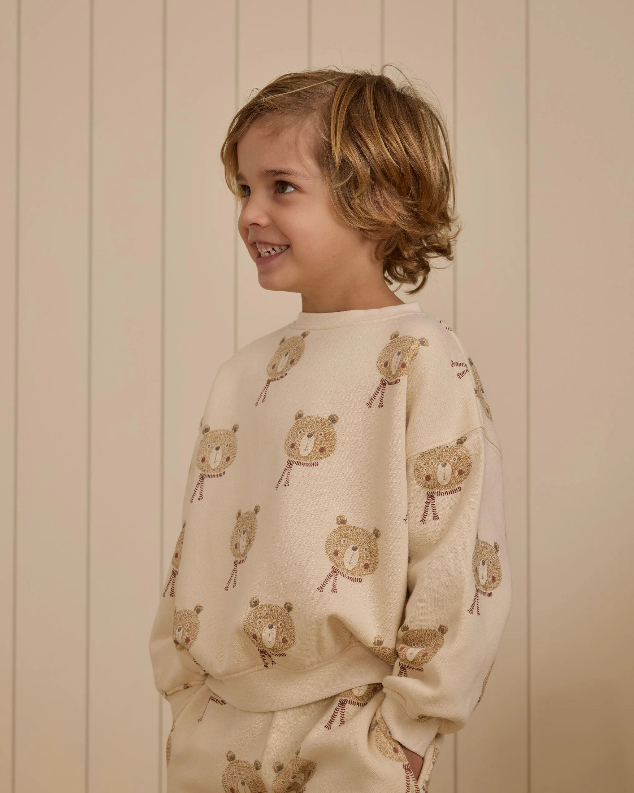 Boys Sets | 2PCS: Relaxed Sweatshirt and Joggers Set- Bears | Rylee and Cru