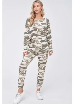 Cozy Camo Loungewear Set Made in USA