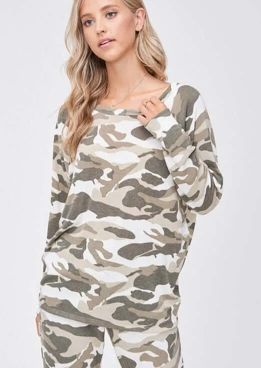 Cozy Camo Loungewear Set Made in USA