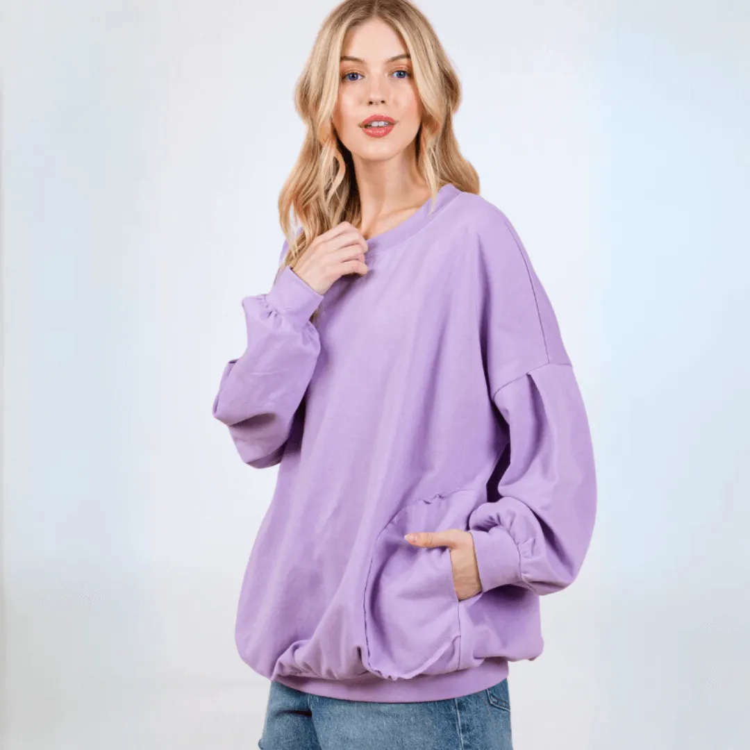 Cozy Convenient Pocket Sweatshirt Made in USA
