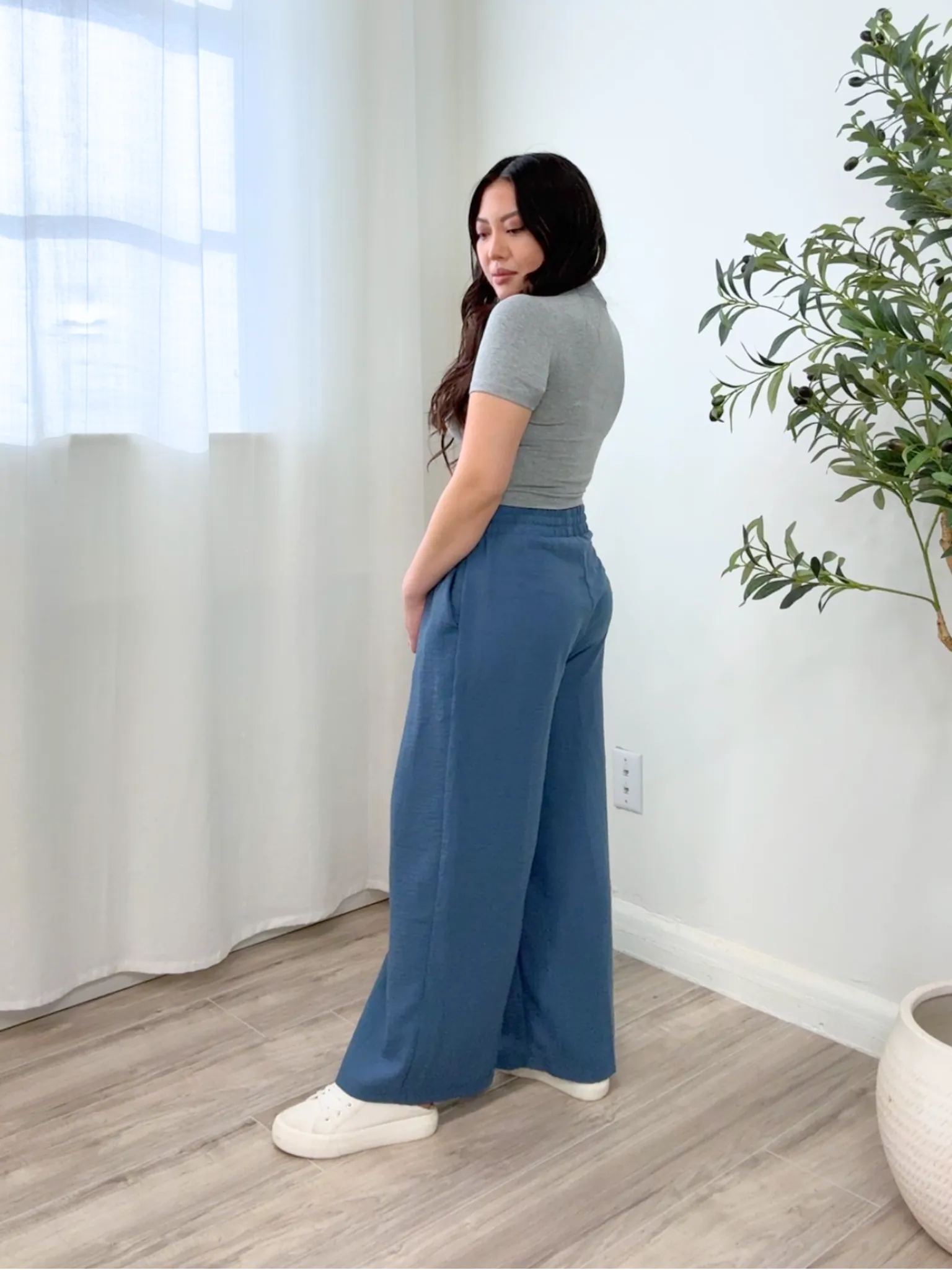 Eli Wide Leg Linen Pants