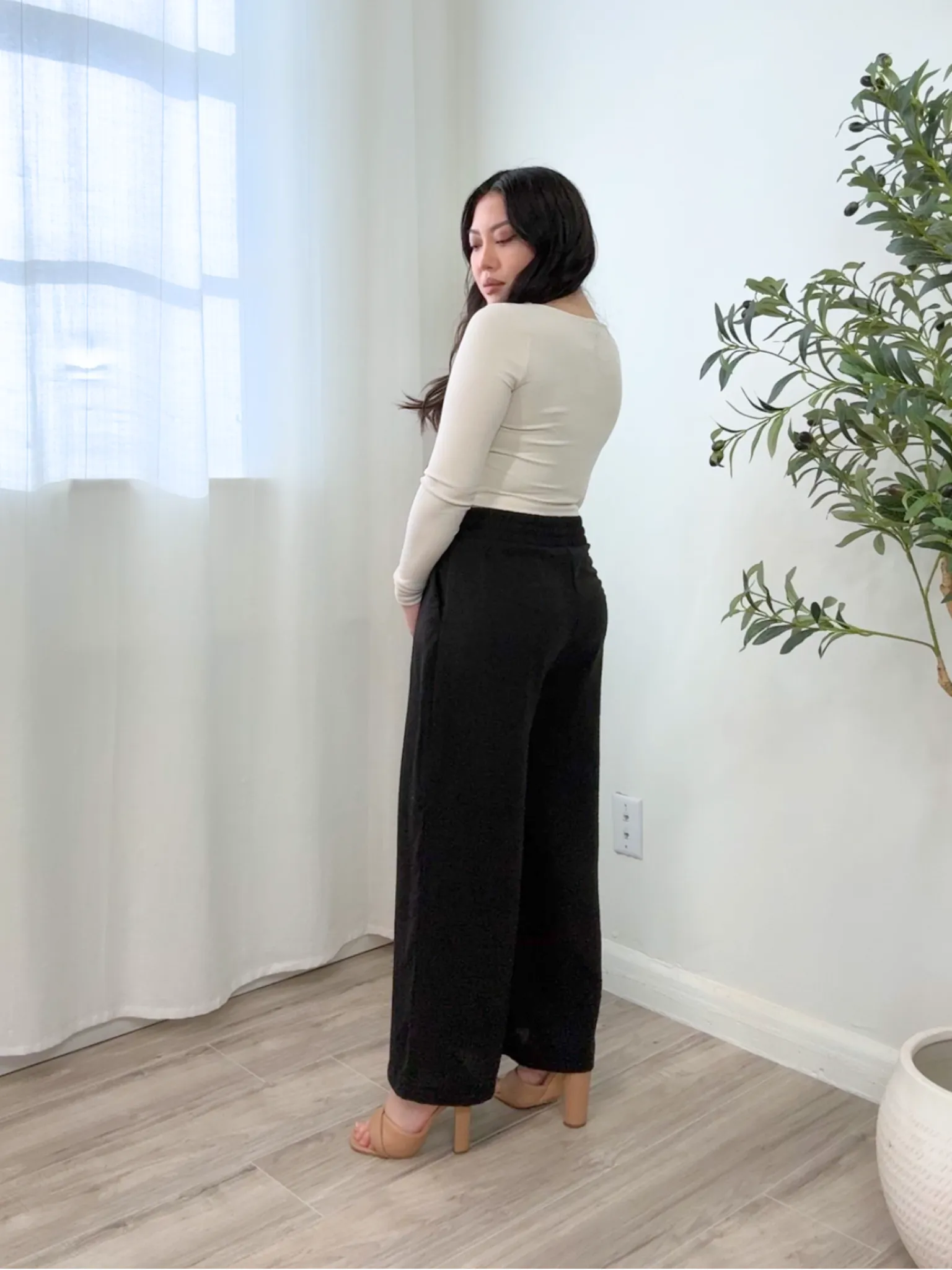 Eli Wide Leg Linen Pants