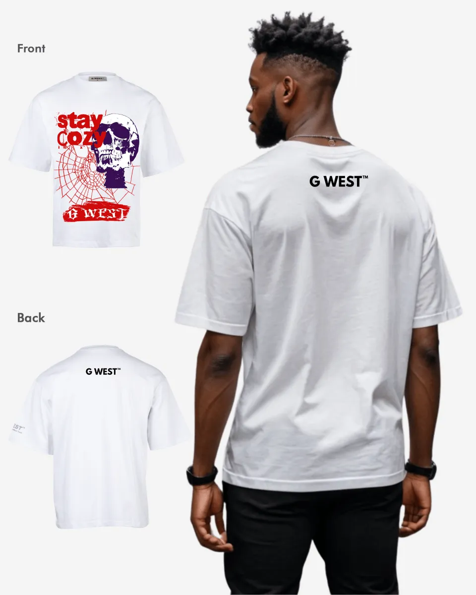 G-WEST STAY COZY OVERSIZED TEE GWROJMT174