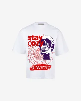 G-WEST STAY COZY OVERSIZED TEE GWROJMT174
