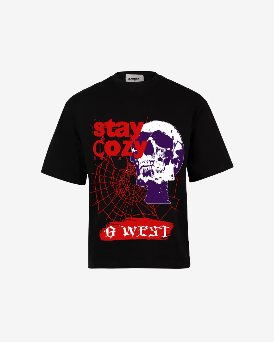 G-WEST STAY COZY OVERSIZED TEE GWROJMT174