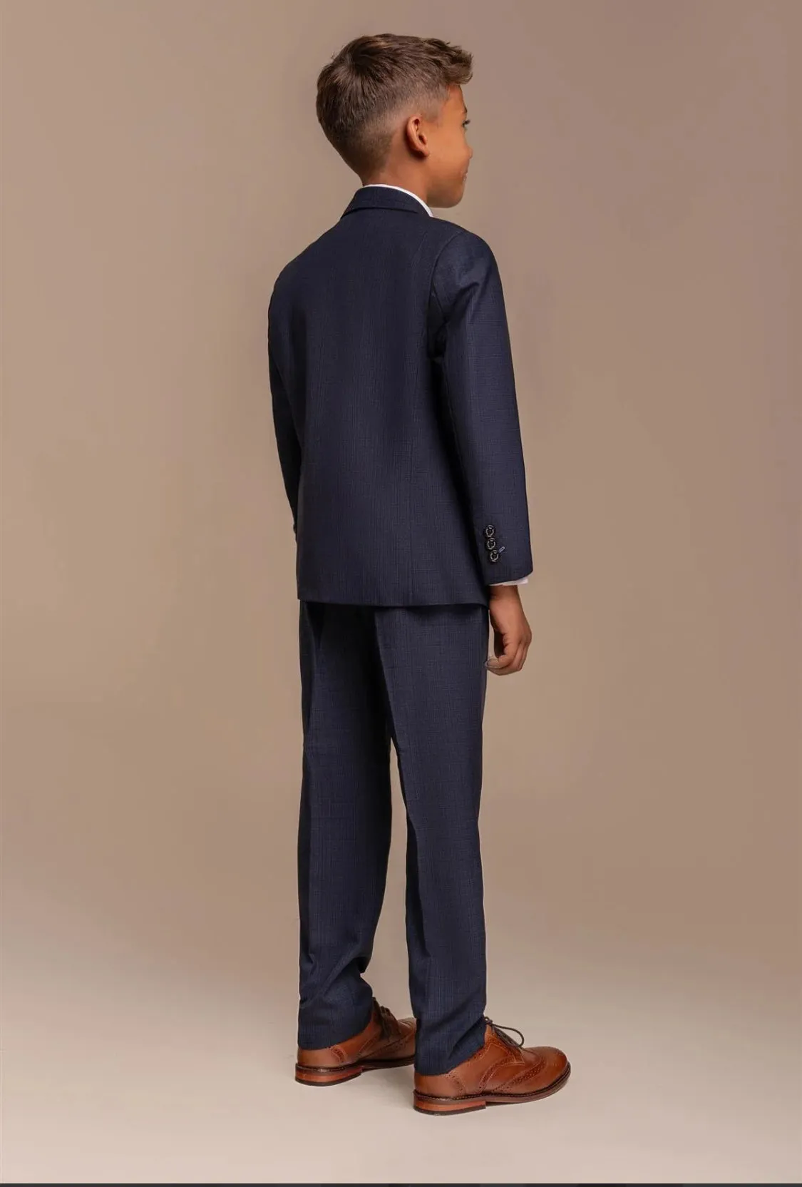 House of Cavani Navy Seba Boys 3 pice suit