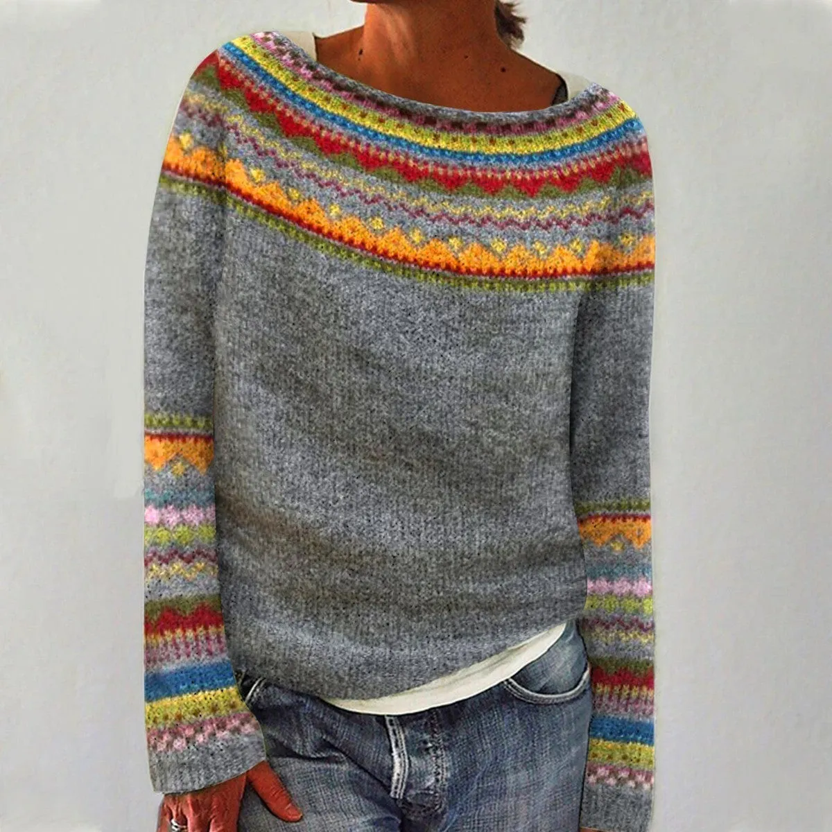 Ivyshape | Comfortable Ladies Sweatshirt with Colors