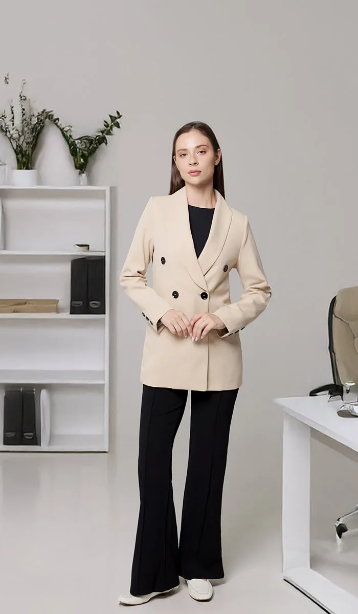Lyla Long Light Comfy Jacket - Vanilla