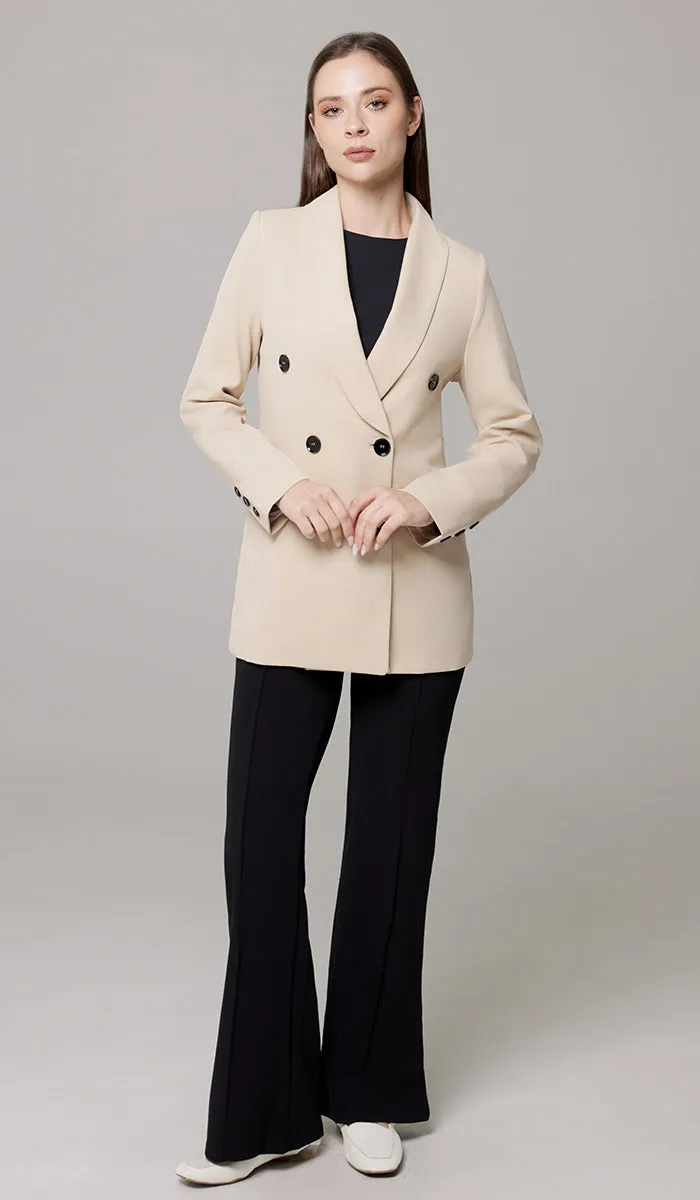 Lyla Long Light Comfy Jacket - Vanilla