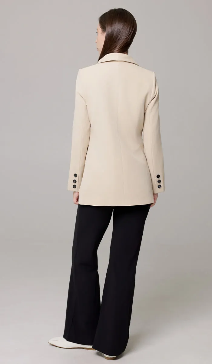 Lyla Long Light Comfy Jacket - Vanilla