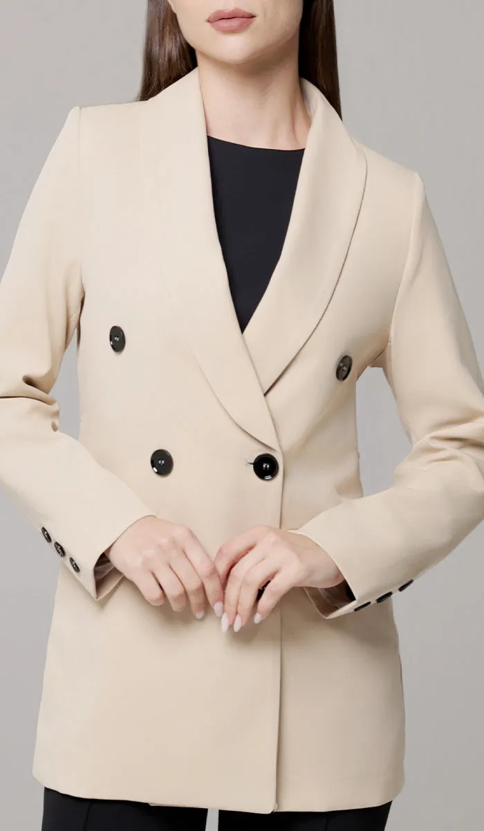 Lyla Long Light Comfy Jacket - Vanilla