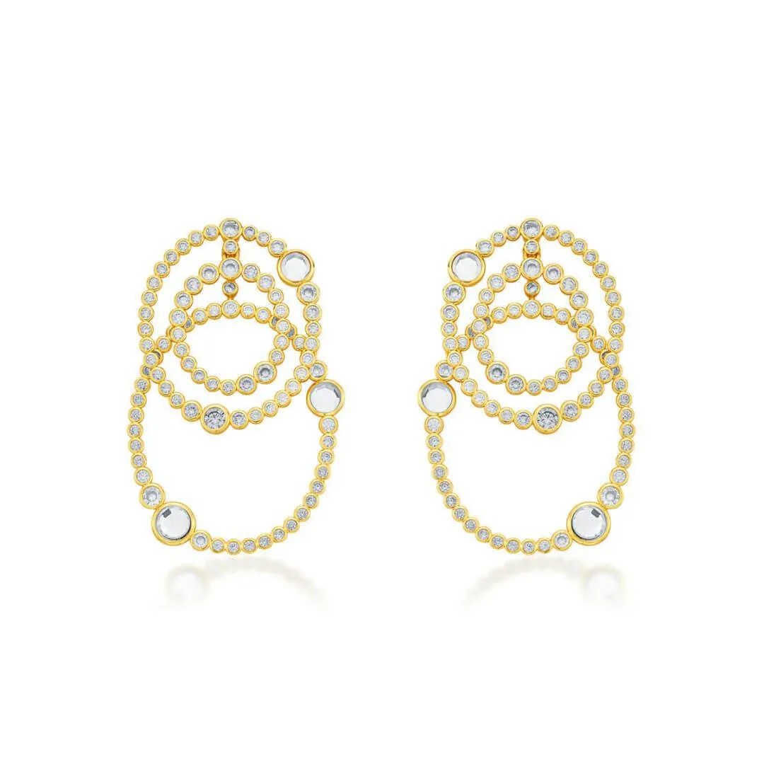 Modern Maharani Athena Multi Layered Earrings