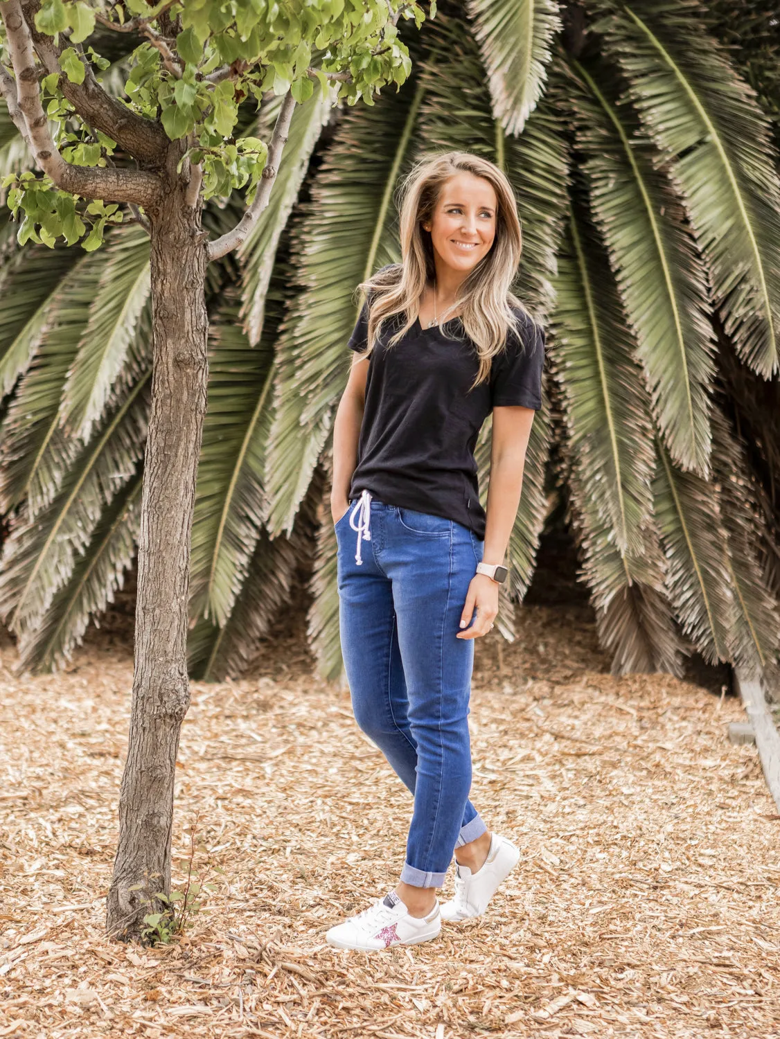 Oakleigh Pull On Denim - Dark