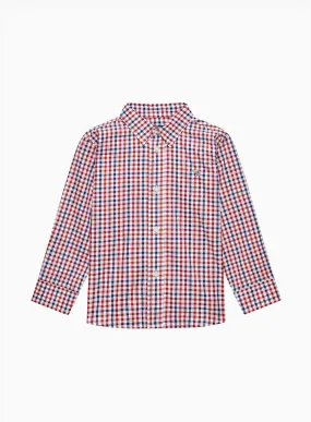 Oliver Shirt in Red/Blue Gingham