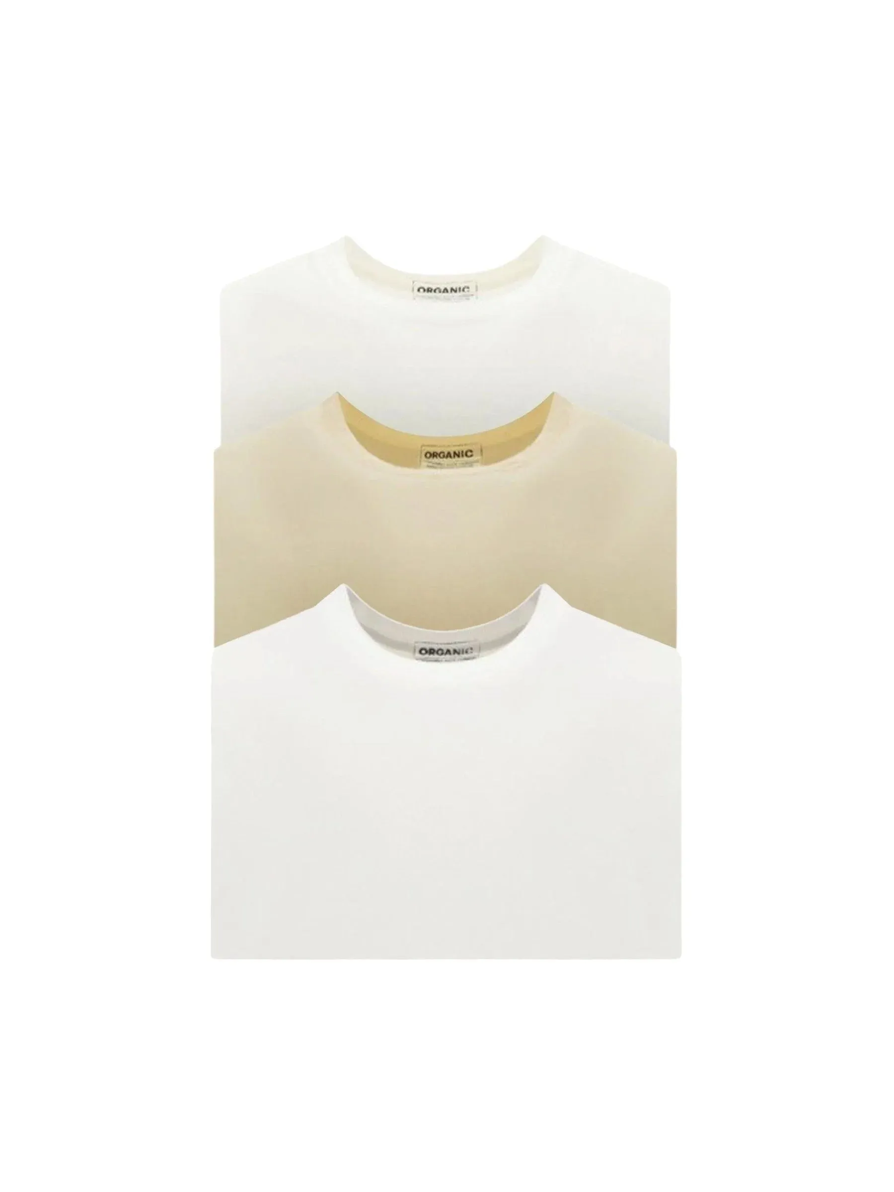 Organic Cotton T-Shirts - 3-Pack