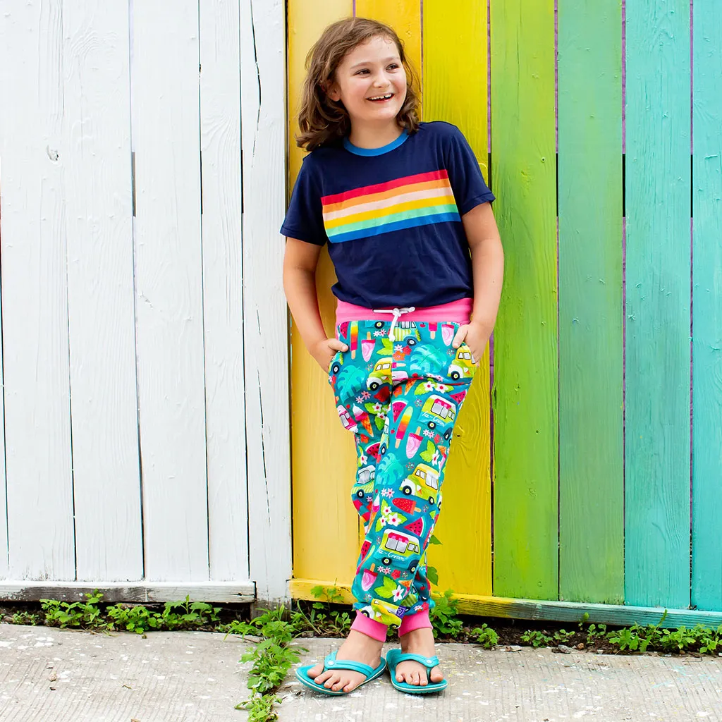 "Anything is Popsicle" Ice Cream Trucks French Terry Jogger Pants
