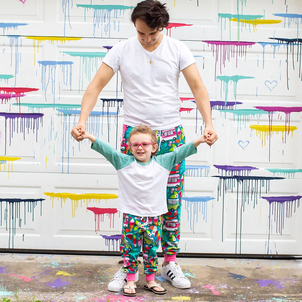 "Anything is Popsicle" Ice Cream Trucks French Terry Jogger Pants