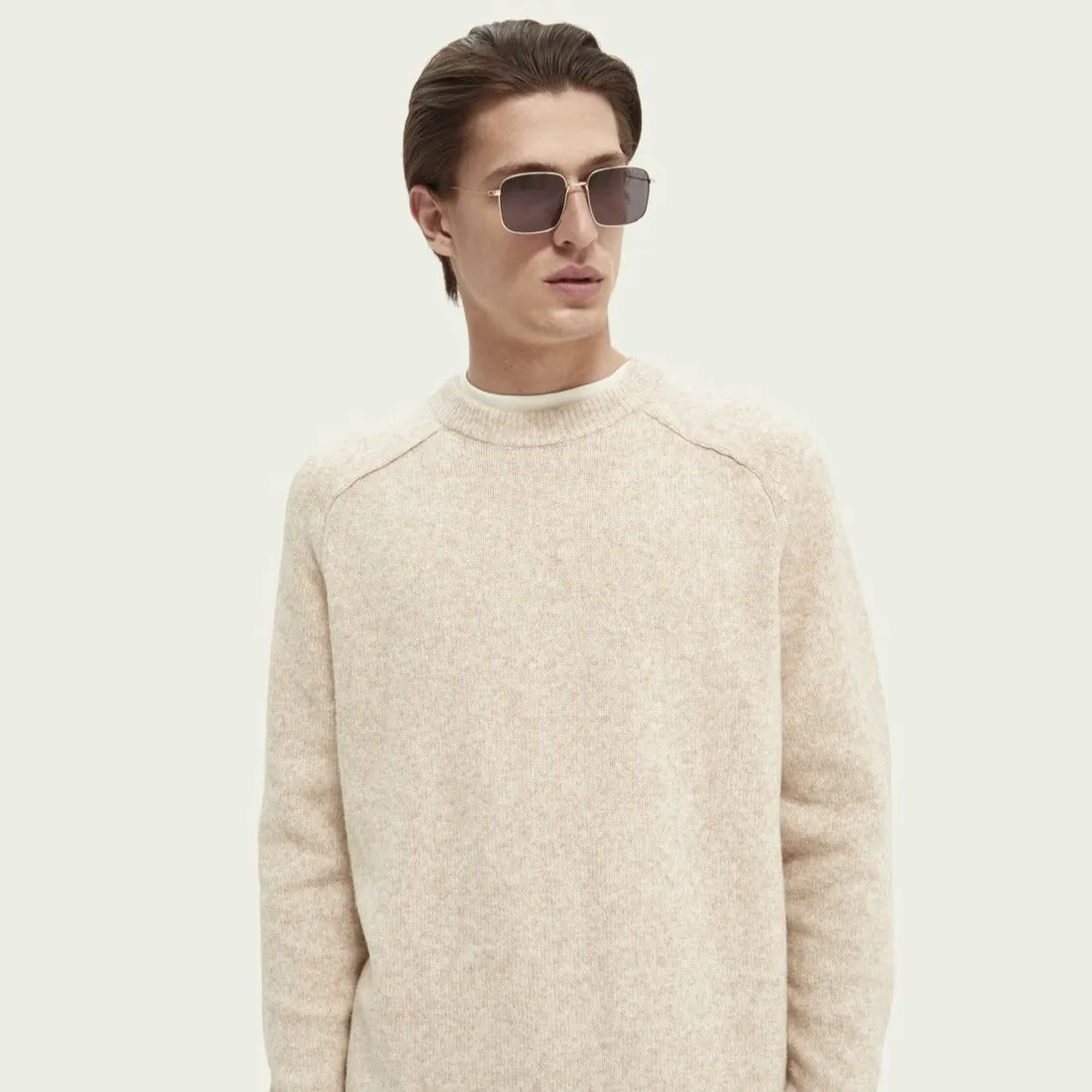 Relaxed Crewneck Sweater (Beached Melange)