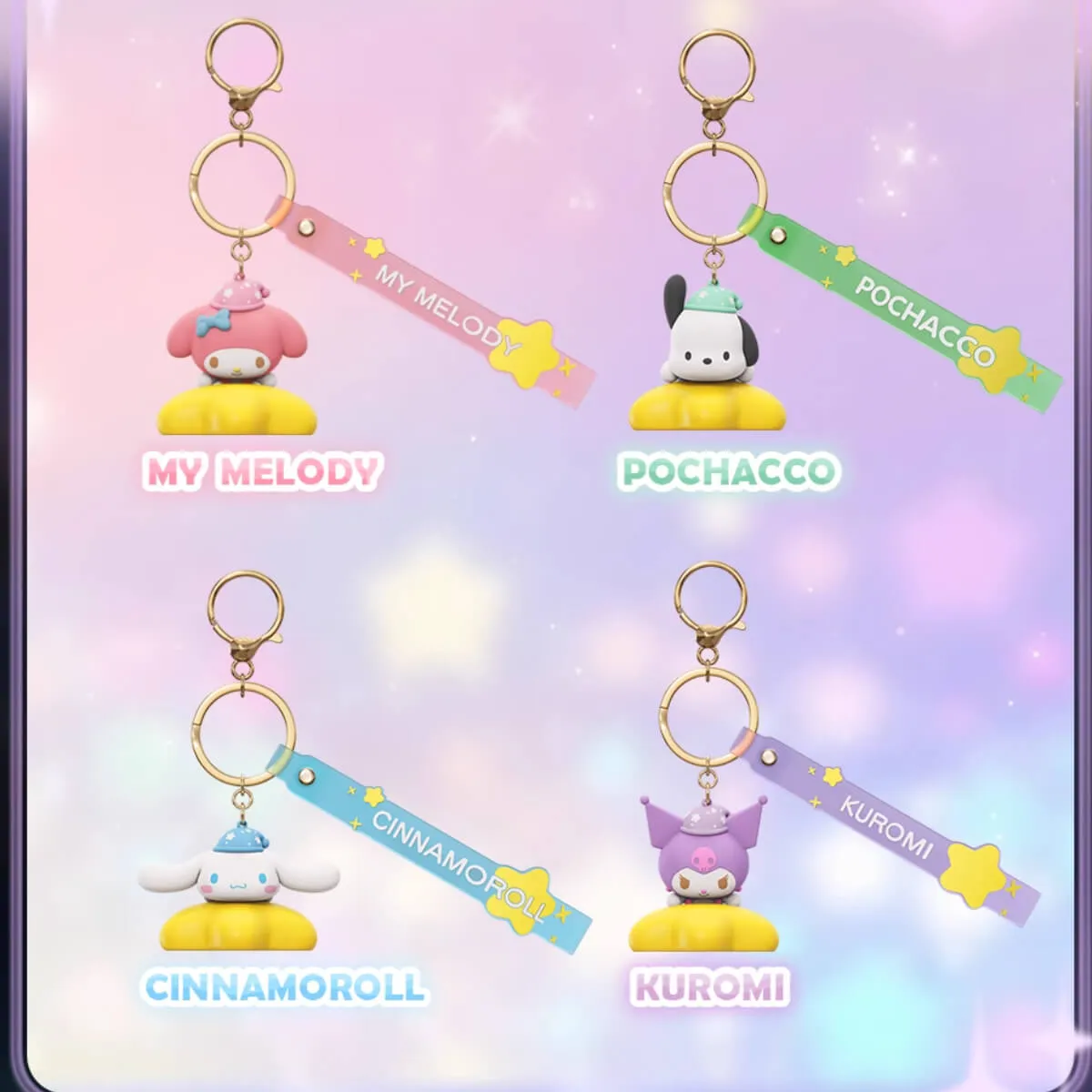 Sanrio Star Keychain Night Light Charm