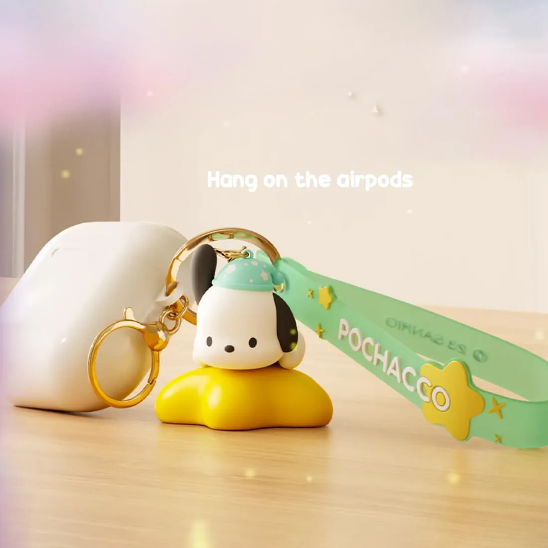 Sanrio Star Keychain Night Light Charm