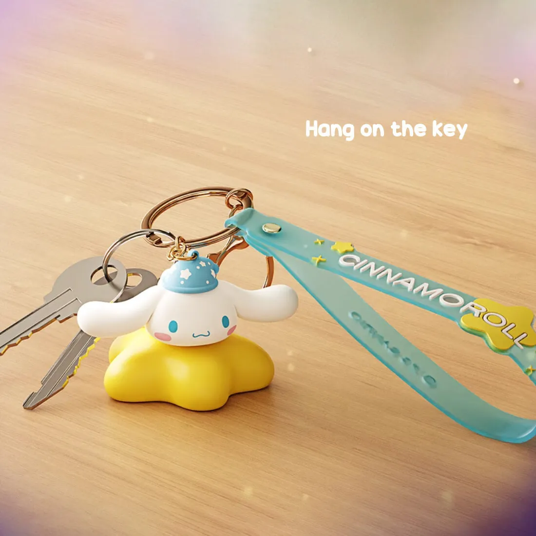 Sanrio Star Keychain Night Light Charm