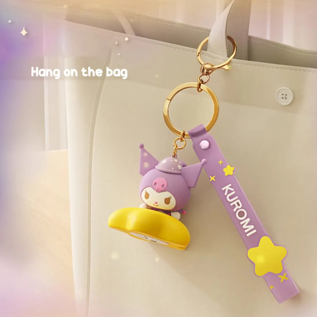 Sanrio Star Keychain Night Light Charm