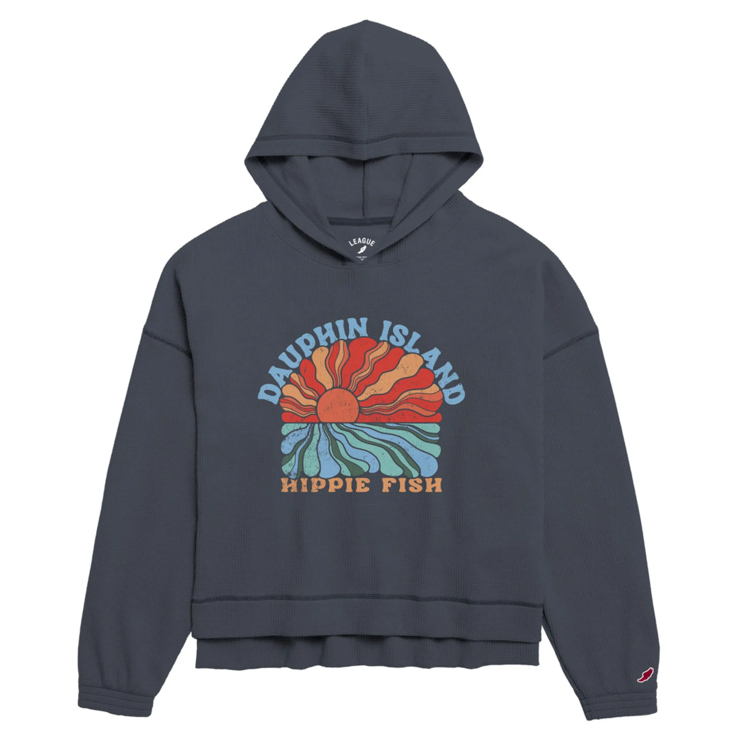 THE ESMERALDA ON DEW OVERSIZED WAFFLE HOODIE