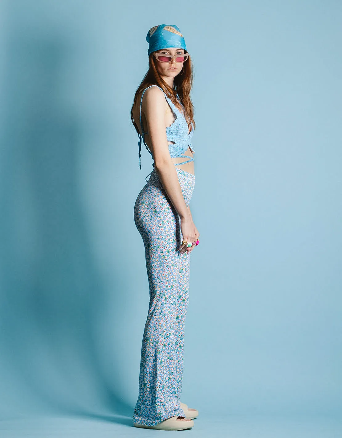 Wildflowers flared trousers