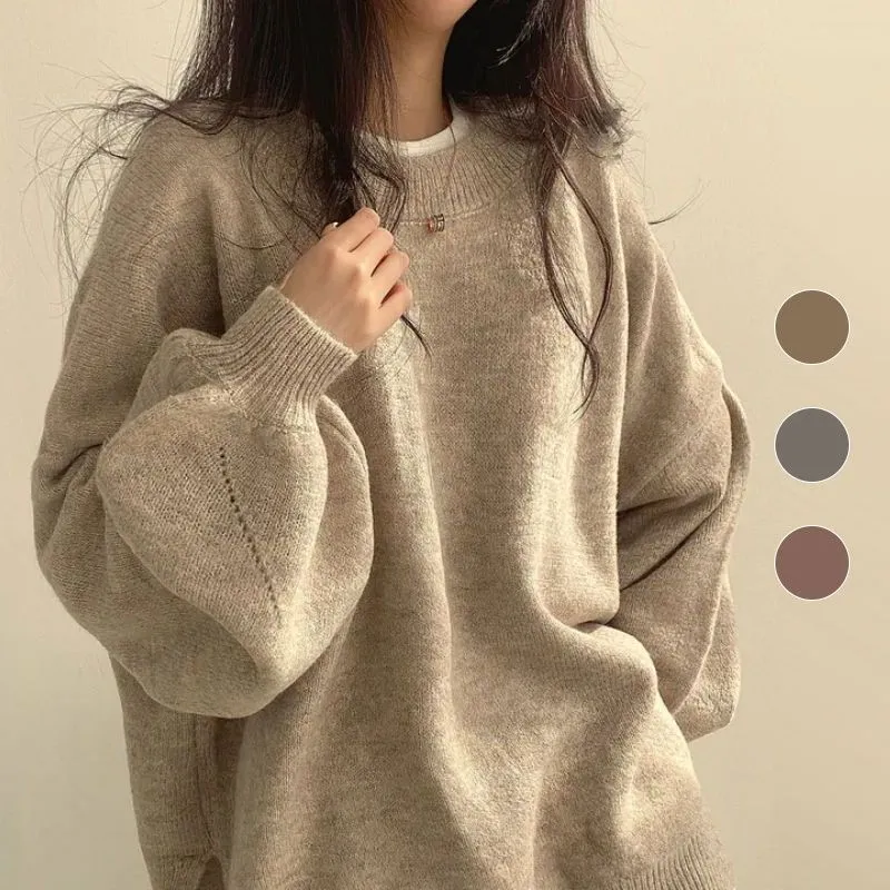 Womens Cozy Warm Casual Oversized Sweater