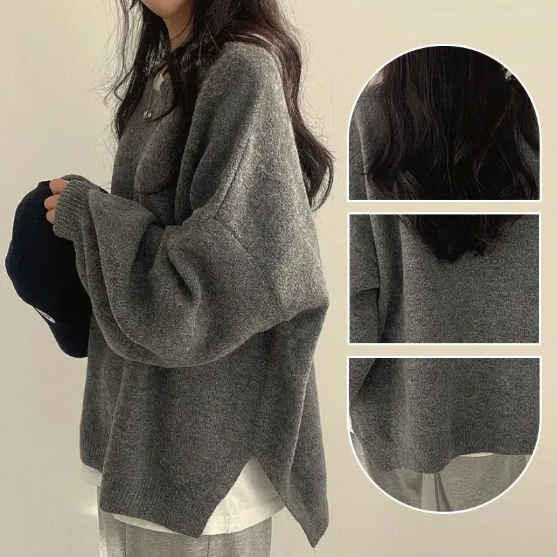 Womens Cozy Warm Casual Oversized Sweater