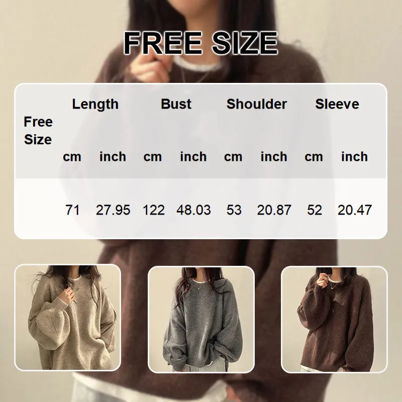 Womens Cozy Warm Casual Oversized Sweater
